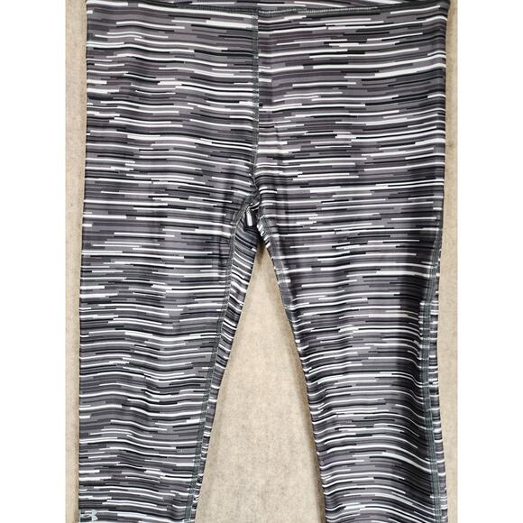 UNDER ARMOUR Women's Heat Gear Compression Striped Leggings SZ M - Picture 3 of 7
